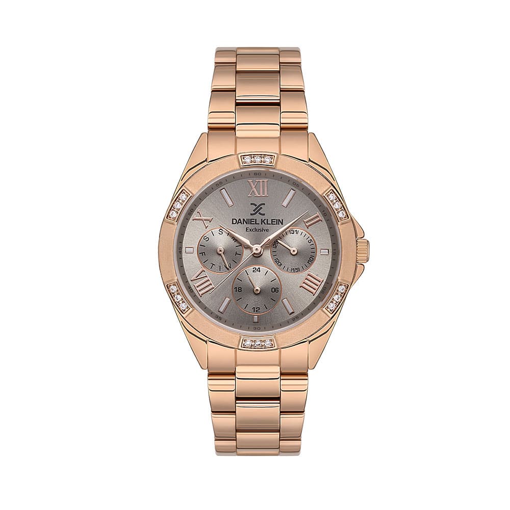 Daniel Klein Exclusive - Ceas Dama Quartz Auriu Rose DK.1.13607.4