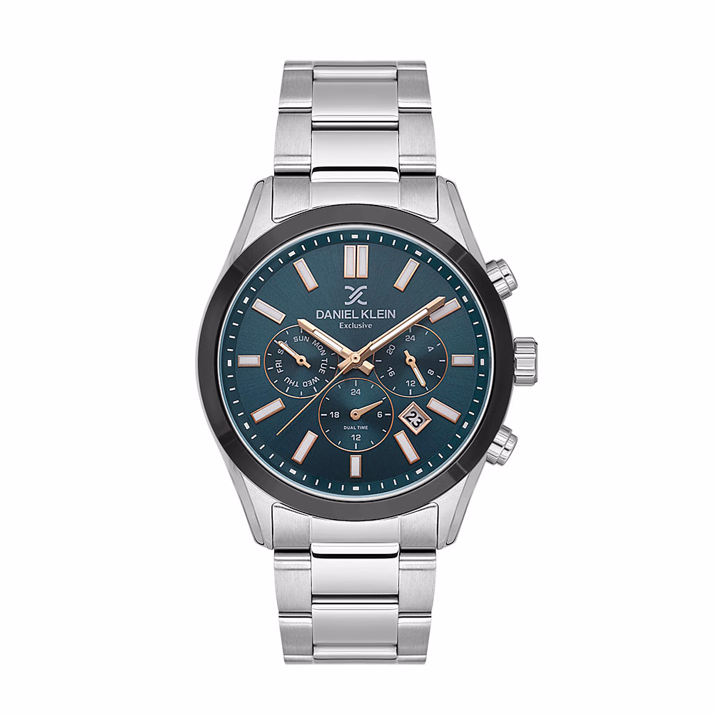Daniel Klein Exclusive - Ceas Barbatesc Quartz Argintiu DK.1.14213.4