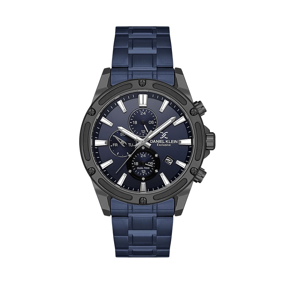 Daniel Klein Exclusive - Ceas Barbatesc Quartz Bleumarin DK.1.14225.5