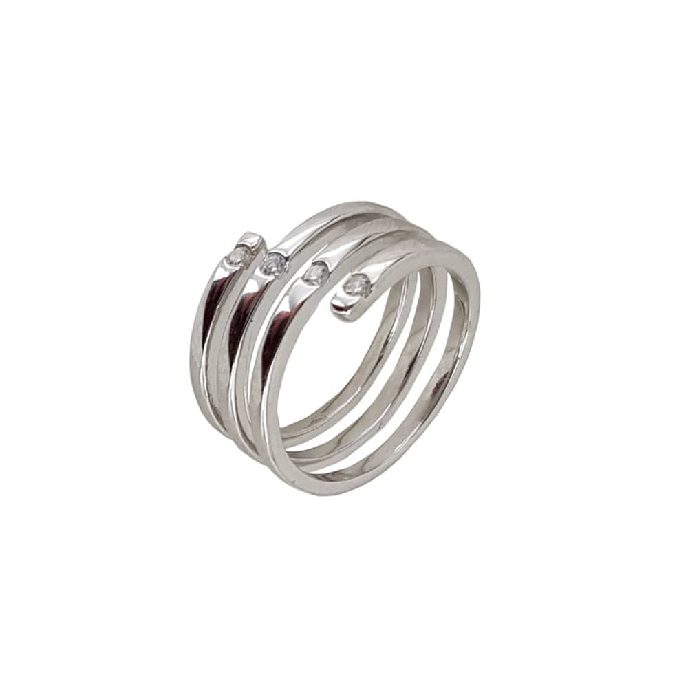 Inel argint circular zirconii Thia marimea 55