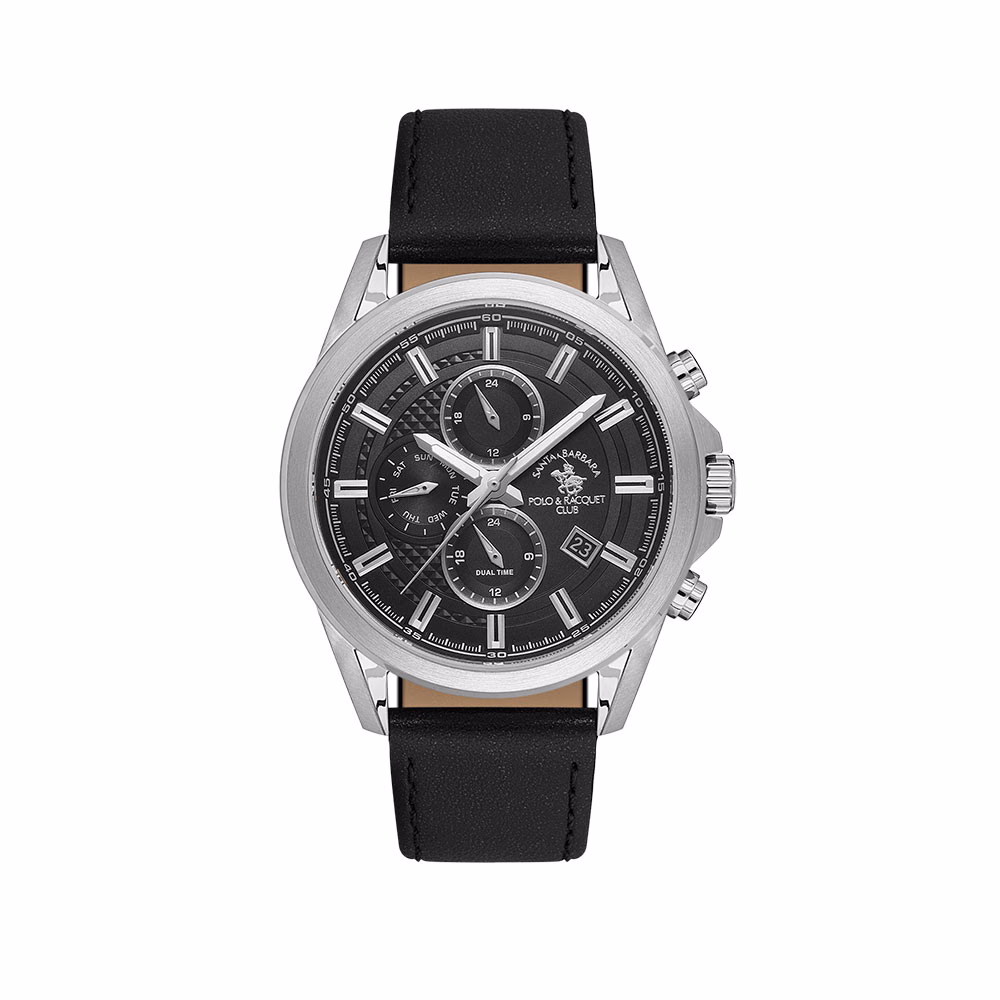 Santa Barbara Polo Legend - Ceas Barbatesc Quartz Negru SB.1.10676-1
