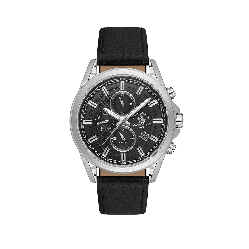 Santa Barbara Polo Legend - Ceas Barbatesc Quartz Negru SB.1.10676-1