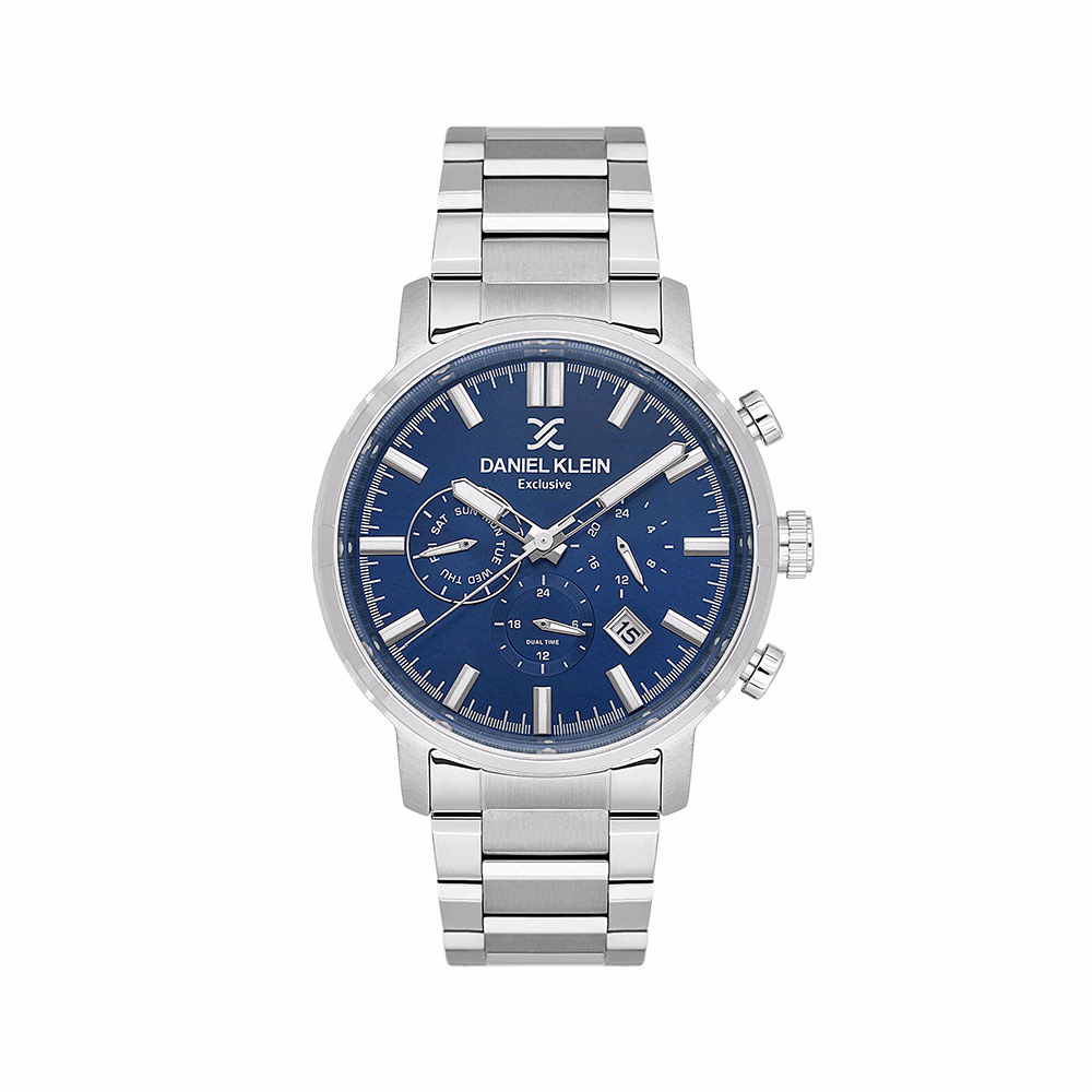 Daniel Klein Exclusive - Ceas Barbatesc Quartz Argintiu DK.1.14230.3