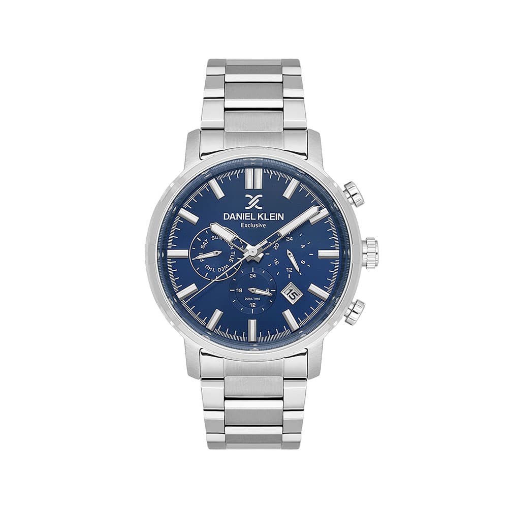 Daniel Klein Exclusive - Ceas Barbatesc Quartz Argintiu DK.1.14230.3