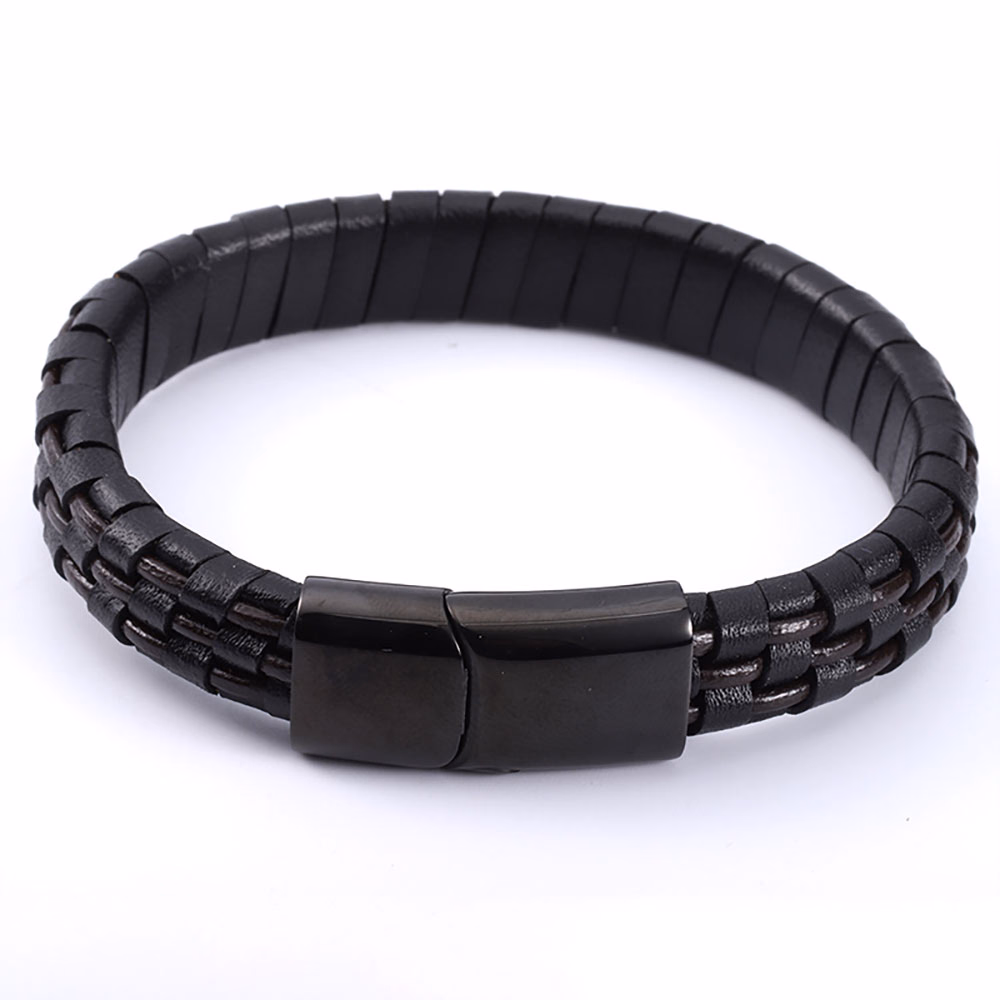 Bratara Neagra Thia Jewelry S. Steel Barbati