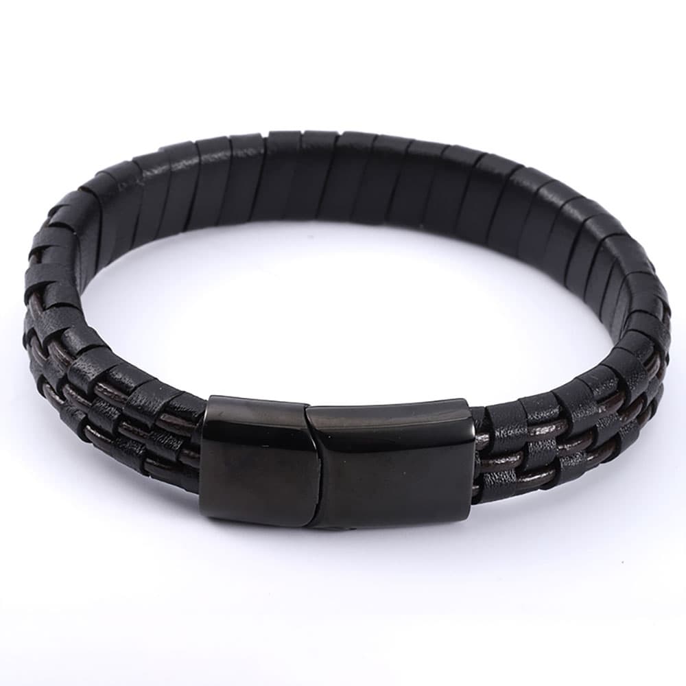 Bratara Neagra Thia Jewelry S. Steel Barbati
