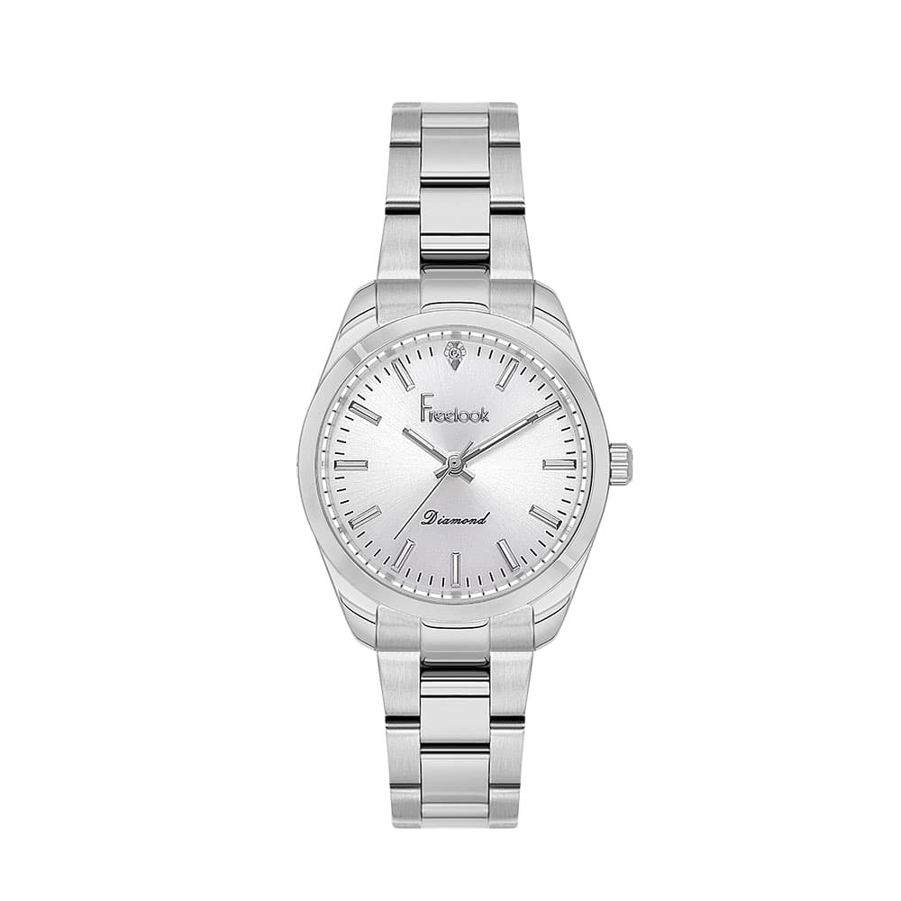 Freelook Diamond - Ceas Dama Quartz Argintiu FL.1.10462.1