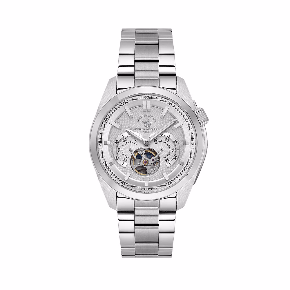 Santa Barbara Polo Luxury - Ceas Barbatesc Automatic Argintiu SB.1.10628.1