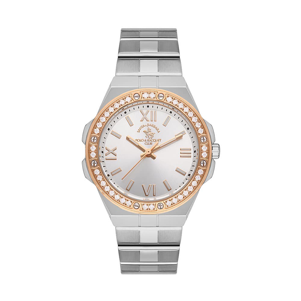 Santa Barbara Polo Luxury - Ceas Dama Quartz Argintiu SB.1.10492.5