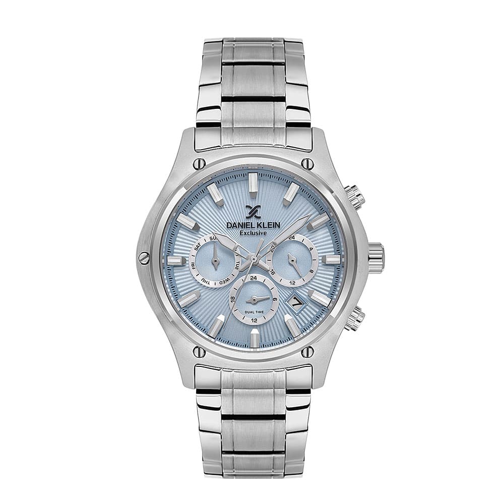Daniel Klein Exclusive - Ceas Barbatesc Quartz Argintiu DK.1.14057.3