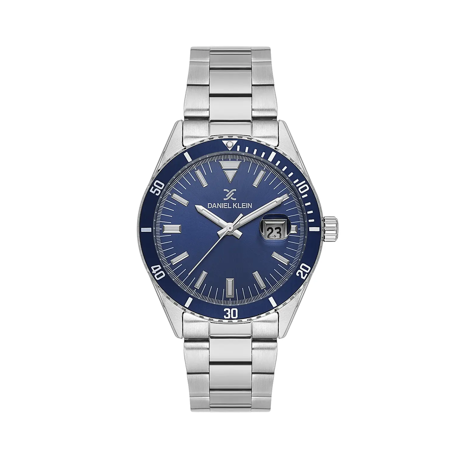Daniel Klein Premium - Ceas Barbatesc Quartz Argintiu DK.1.14337-3