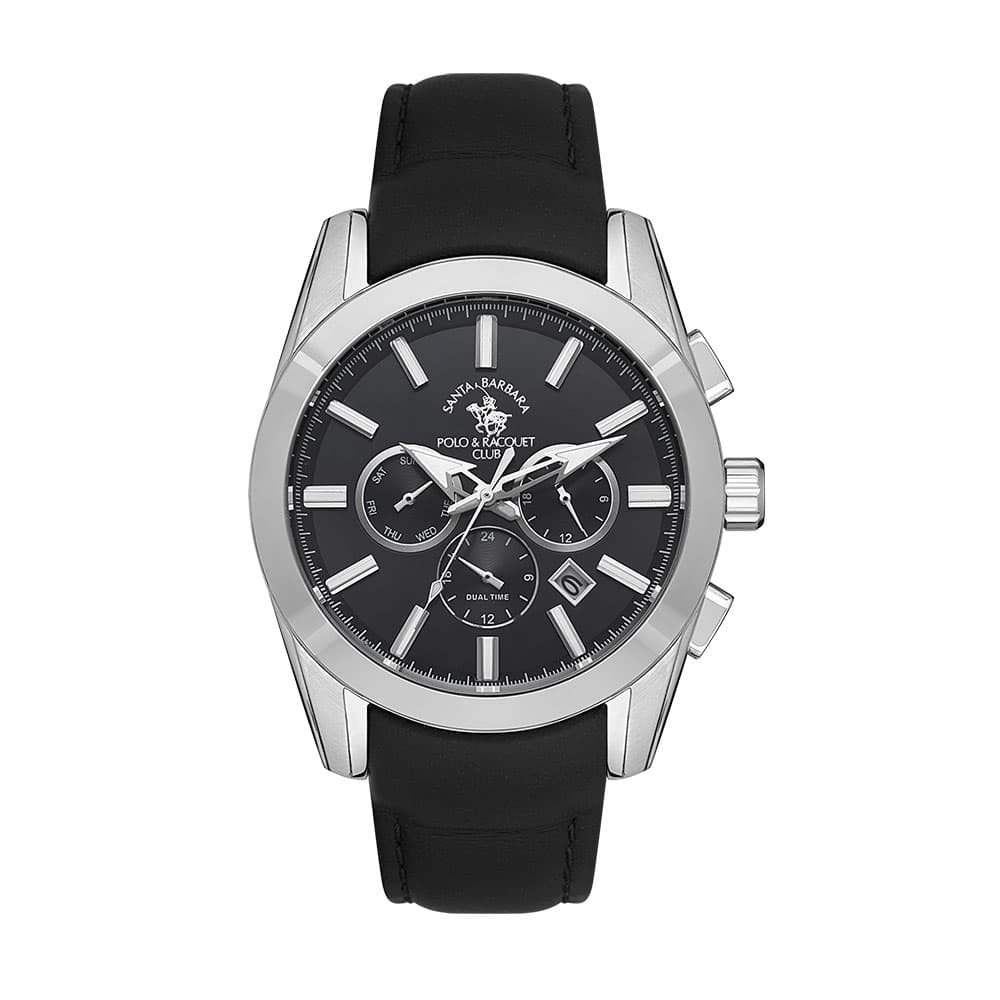 Santa Barbara Polo Noble - Ceas Barbatesc Quartz Negru SB.1.10444.1