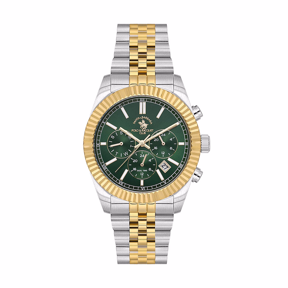 Santa Barbara Polo Legend - Ceas Barbatesc Quartz Auriu SB.1.10653.5