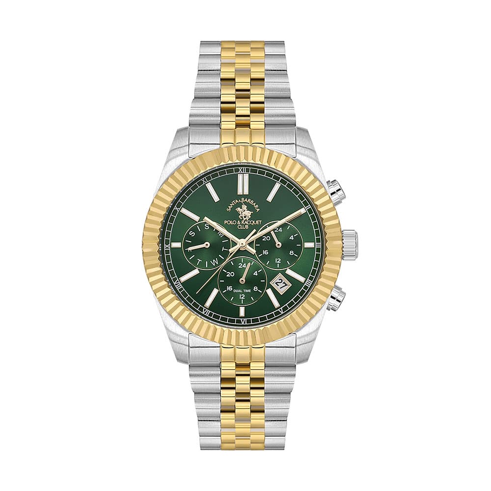 Santa Barbara Polo Legend - Ceas Barbatesc Quartz Auriu SB.1.10653.5