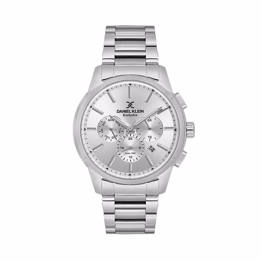 Daniel Klein Exclusive - Ceas Barbatesc Quartz Argintiu DK.1.14208.1