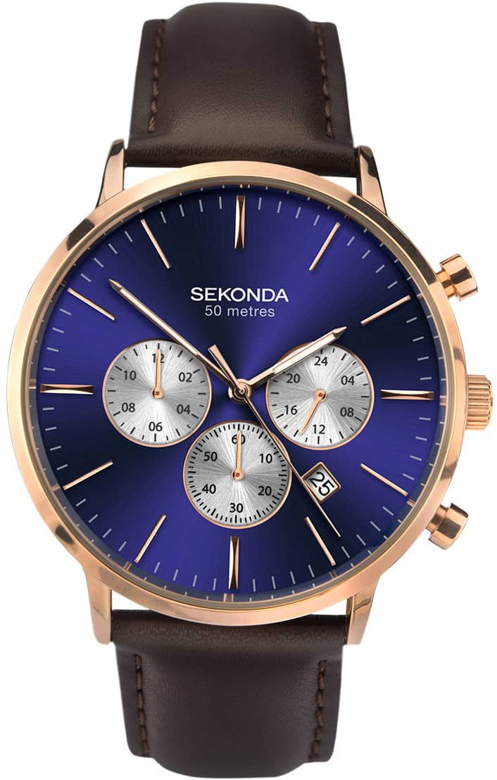 Мъжки часовник Sekonda Classic Dual-Time Chronograph - S-1658.00
