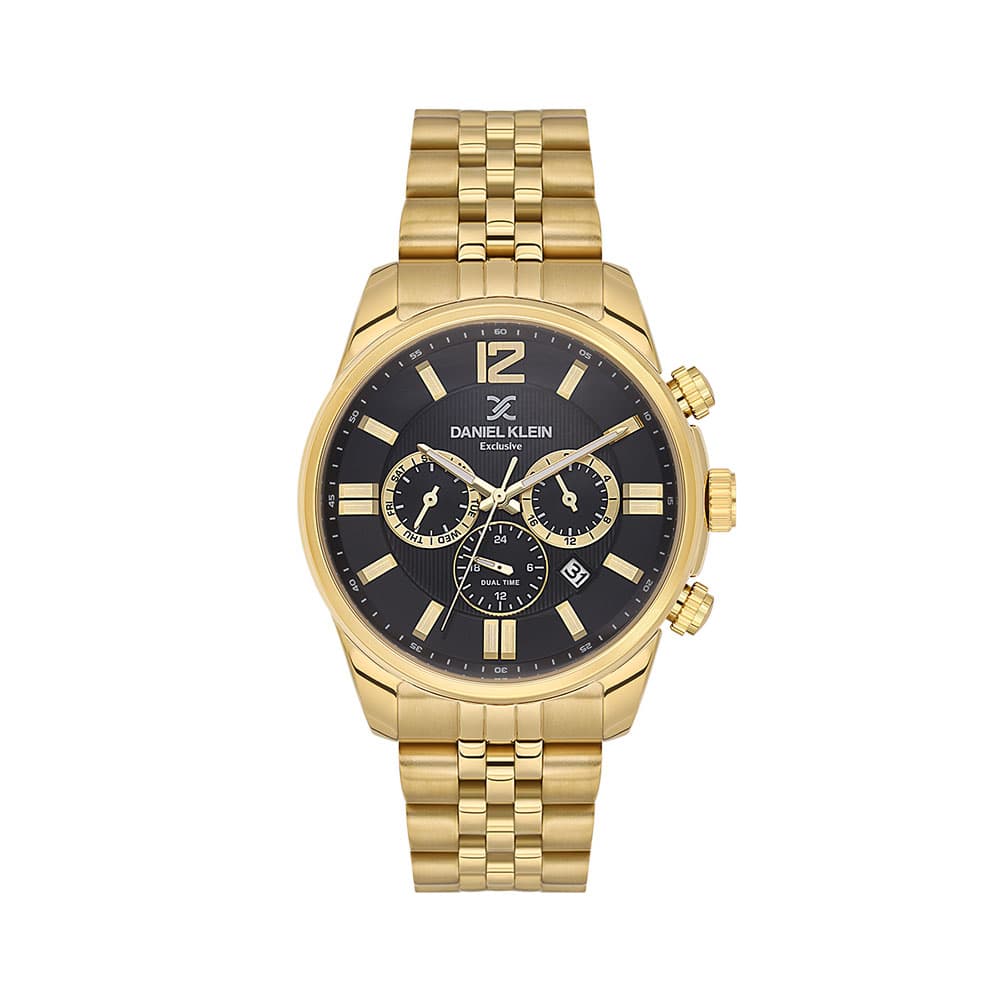 Daniel Klein Exclusive - Ceas Barbatesc Quartz Auriu DK.6.14232.5