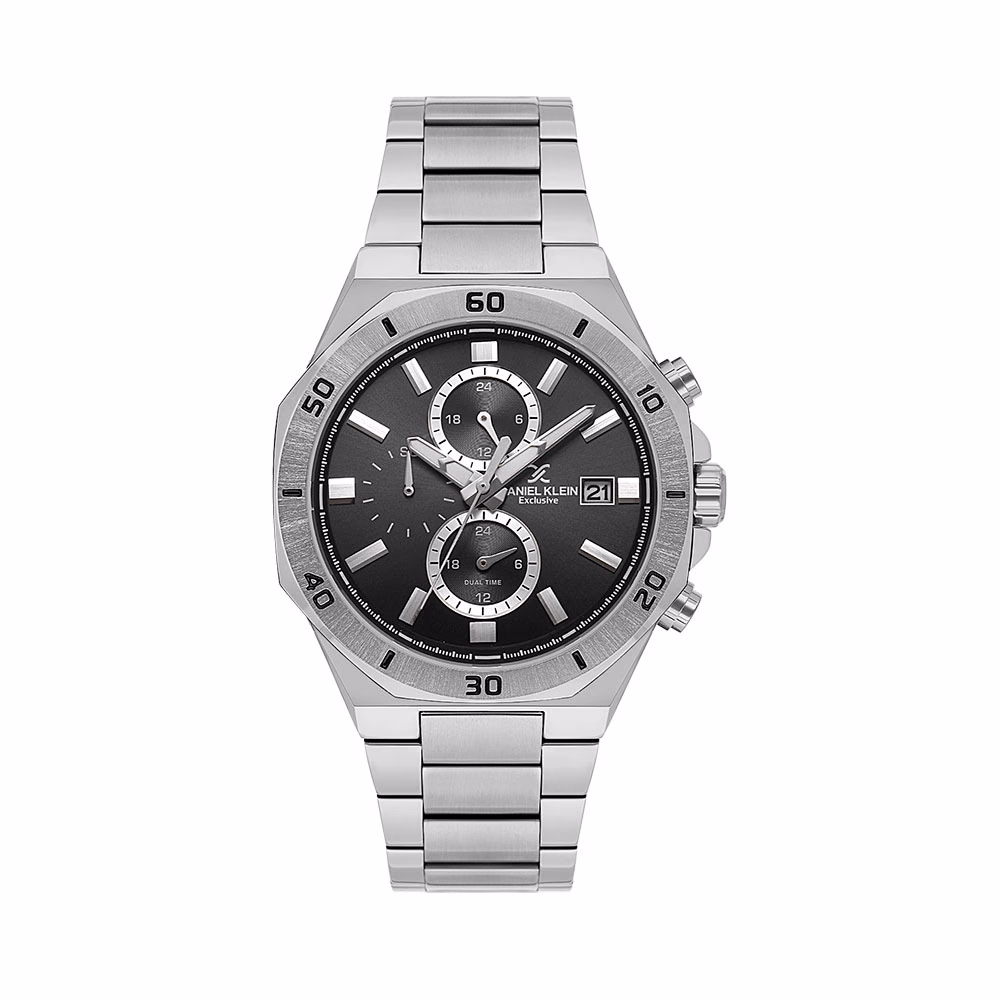 Daniel Klein Exclusive - Ceas Barbatesc Quartz Argintiu DK.1.14004.1