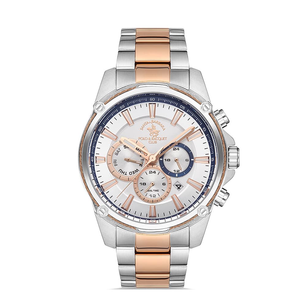 Santa Barbara Polo Prive - Ceas Barbatesc Quartz Auriu Rose SB.1.10335.4