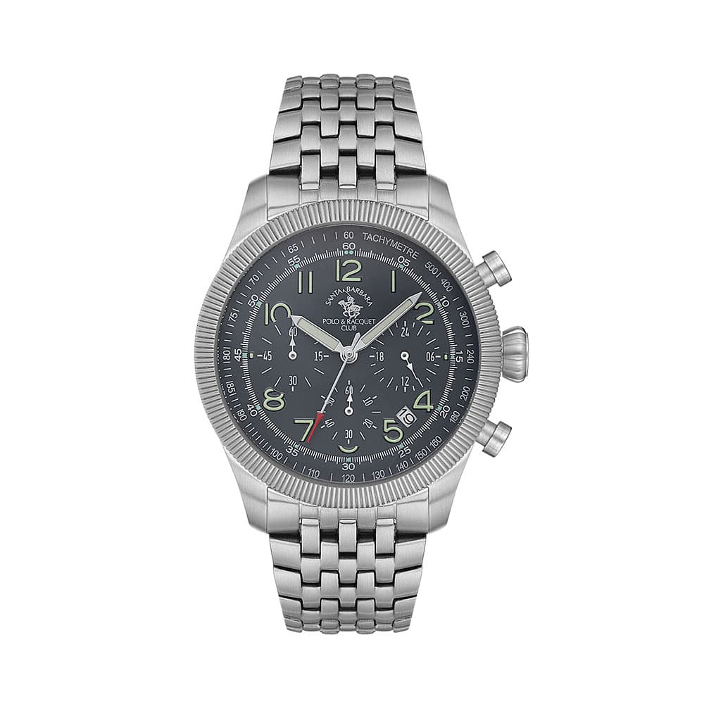 Santa Barbara Polo Legend - Ceas Barbatesc Quartz Argintiu SB.8.10007.3