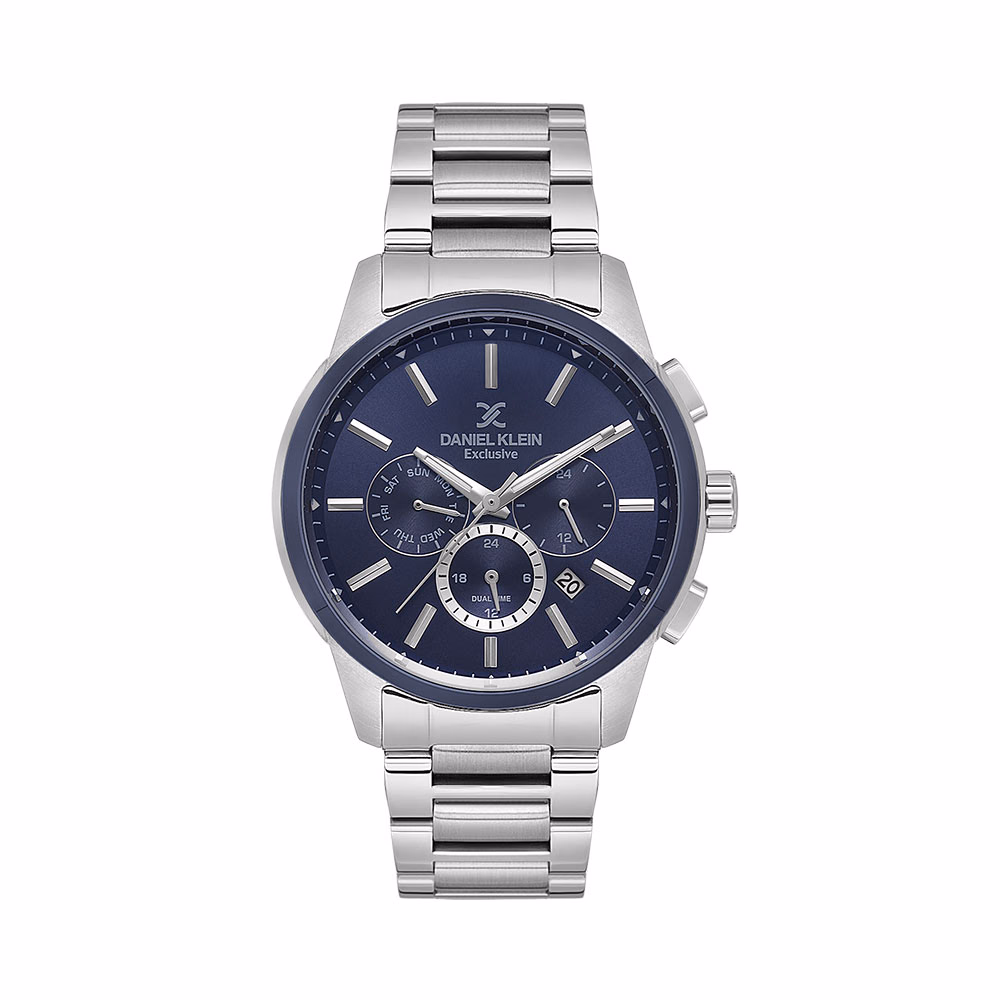 Daniel Klein Exclusive - Ceas Barbatesc Quartz Argintiu DK.1.14208.4
