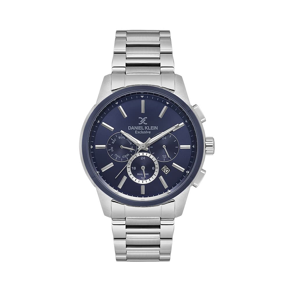 Daniel Klein Exclusive - Ceas Barbatesc Quartz Argintiu DK.1.14208.4