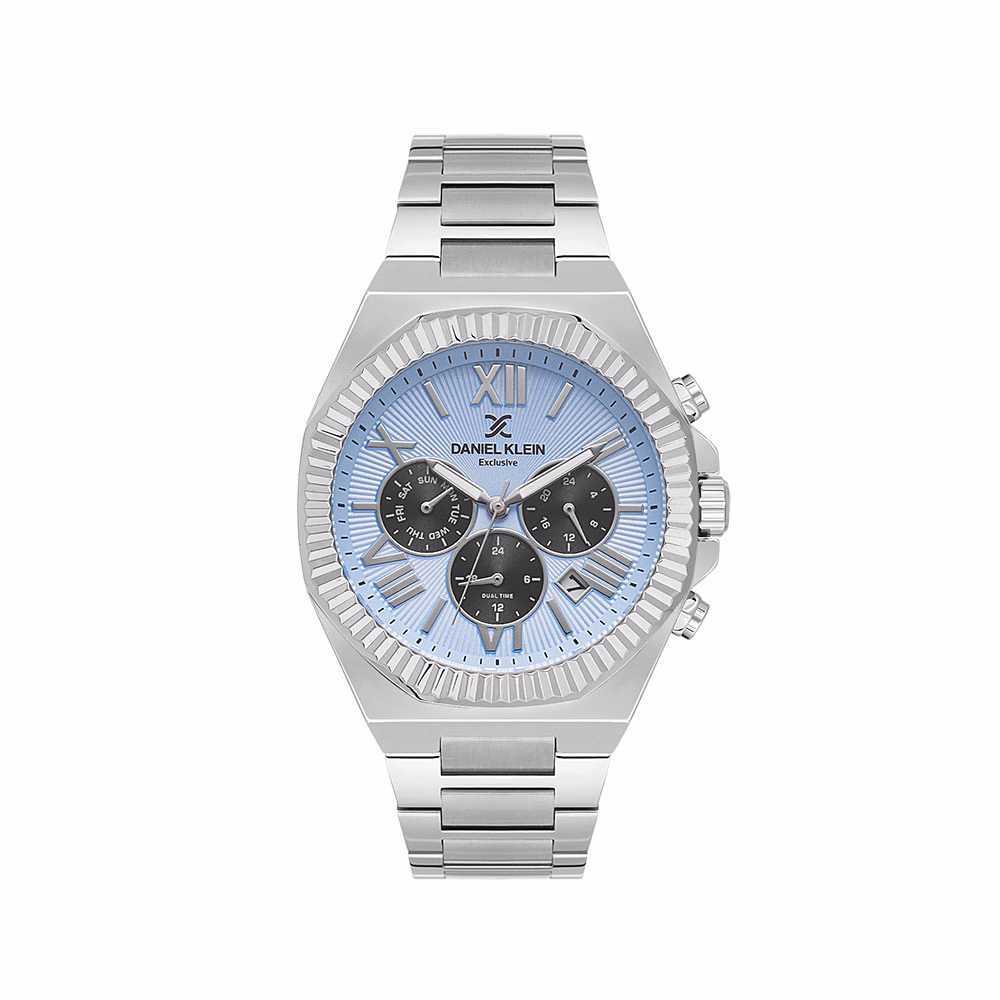 Daniel Klein Exclusive - Ceas Barbatesc Quartz Argintiu DK.1.14075.3