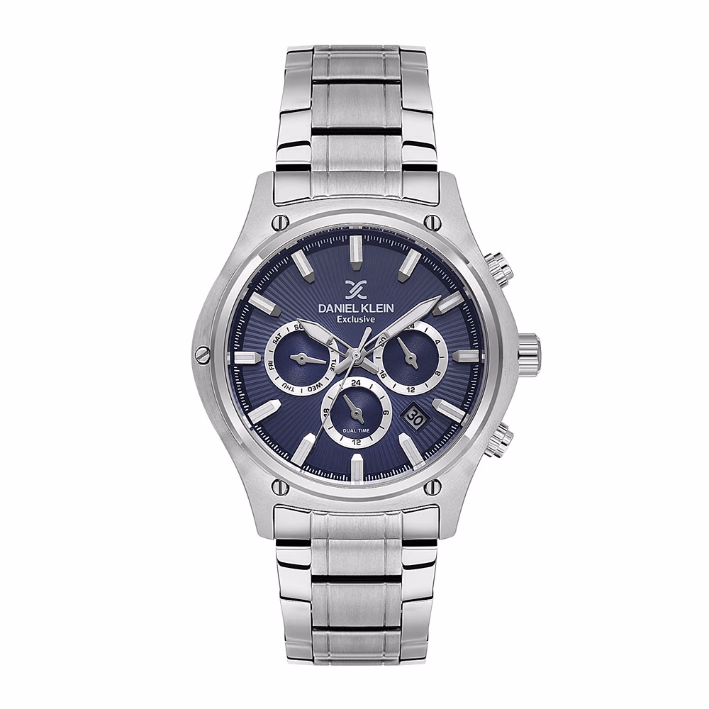 Daniel Klein Exclusive - Ceas Barbatesc Quartz Argintiu DK.1.14057.2