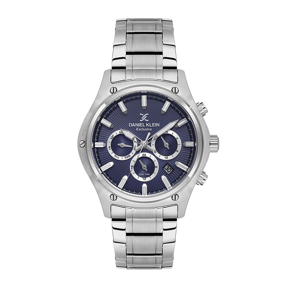 Daniel Klein Exclusive - Ceas Barbatesc Quartz Argintiu DK.1.14057.2