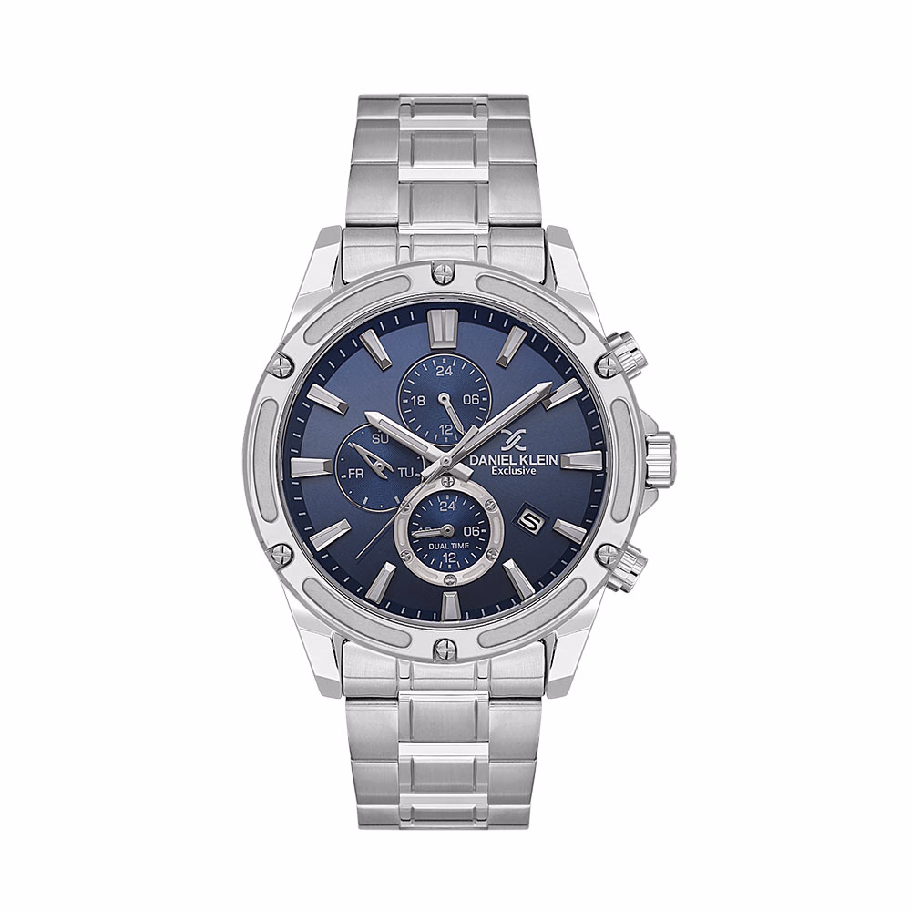 Daniel Klein Exclusive - Ceas Barbatesc Quartz Argintiu DK.1.14225.2