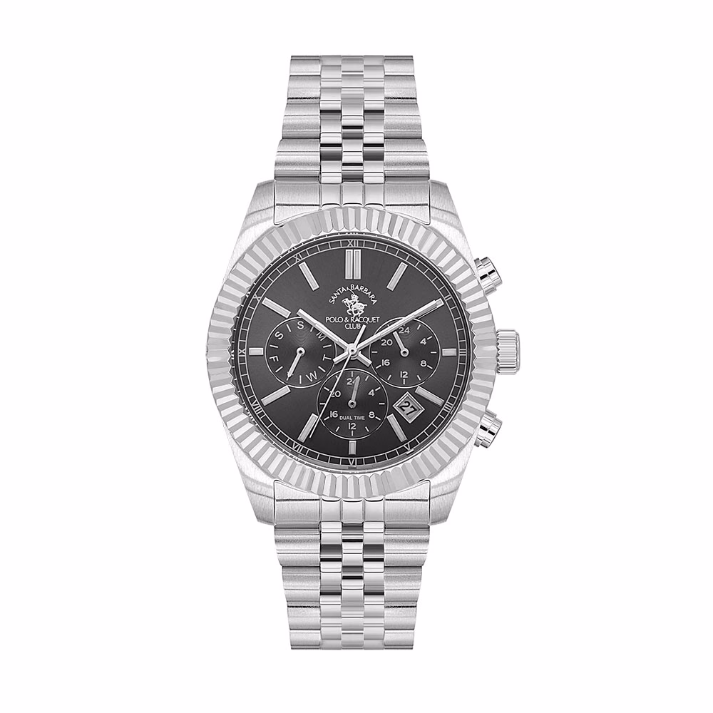 Santa Barbara Polo Legend - Ceas Barbatesc Quartz Argintiu SB.1.10653.2