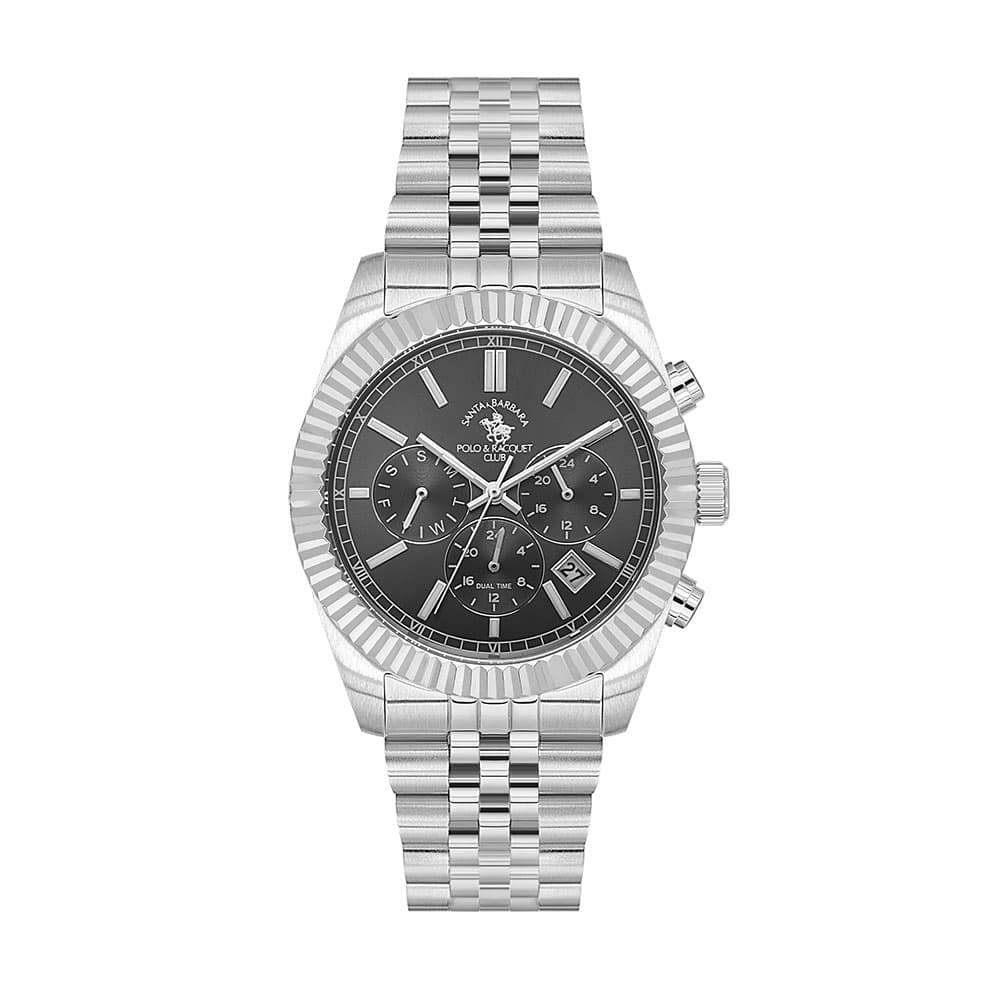 Santa Barbara Polo Legend - Ceas Barbatesc Quartz Argintiu SB.1.10653.2