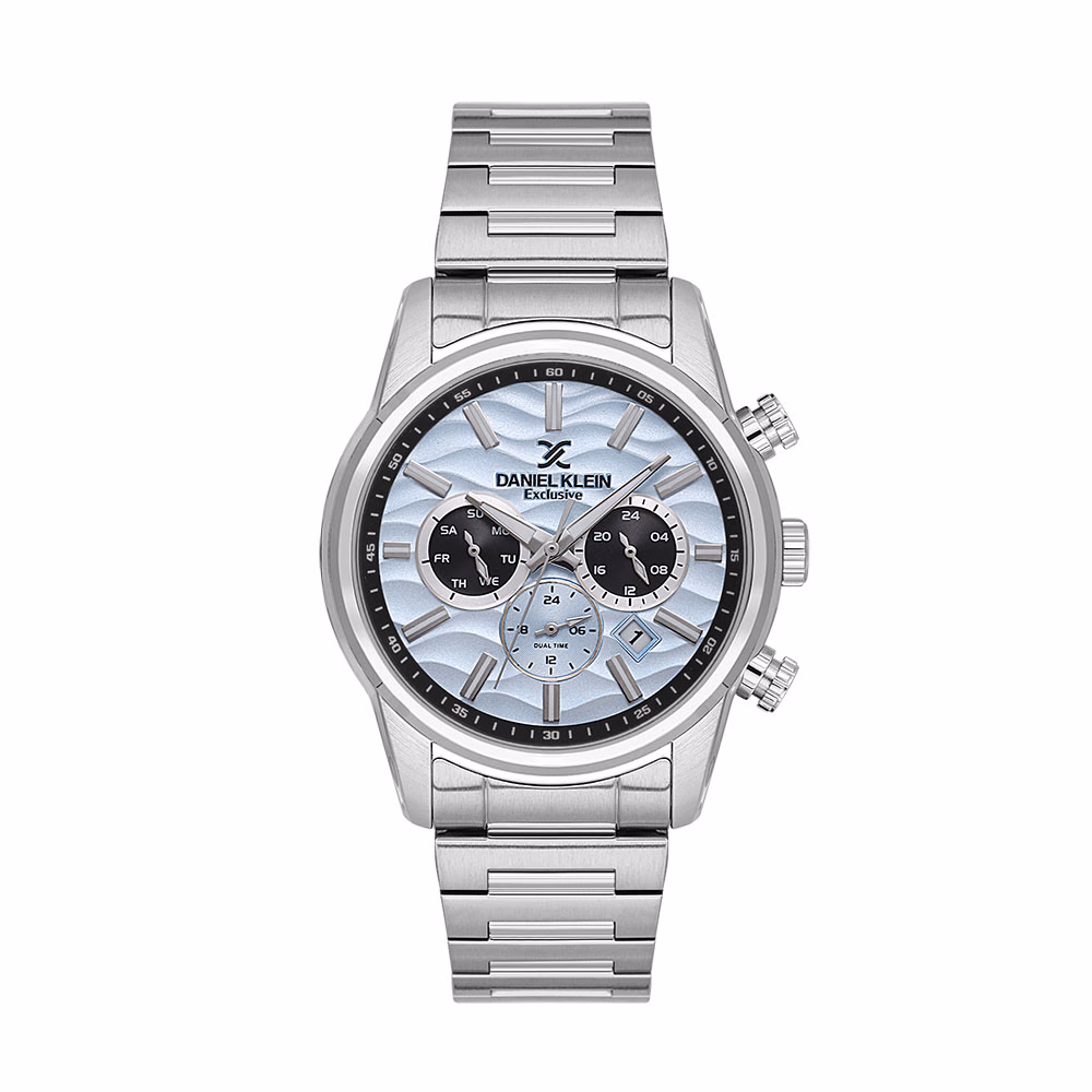Daniel Klein Exclusive - Ceas Barbatesc Quartz Argintiu DK.1.14062.3