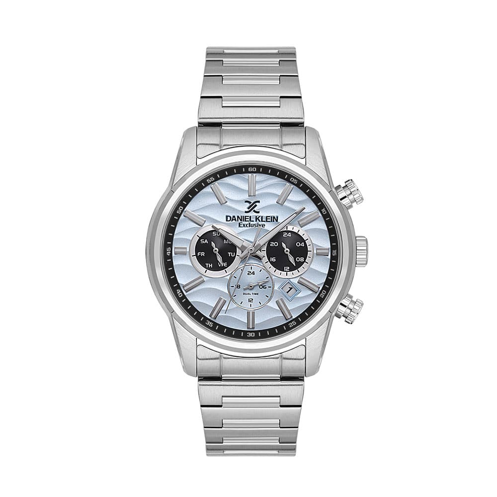 Daniel Klein Exclusive - Ceas Barbatesc Quartz Argintiu DK.1.14062.3