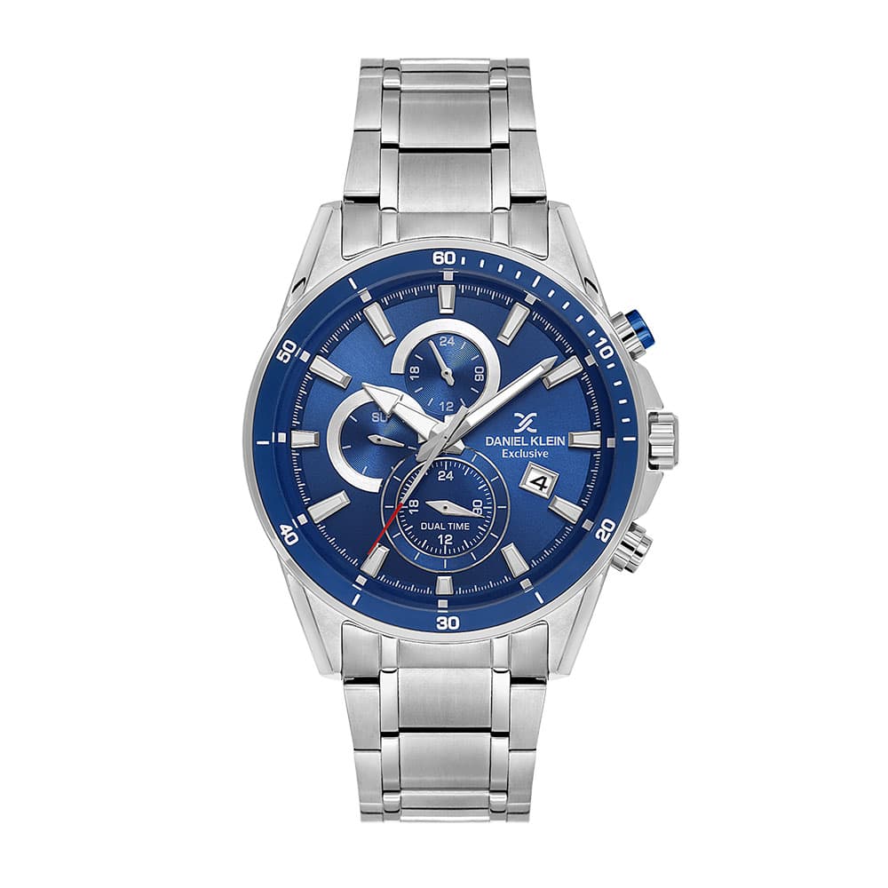 Daniel Klein Exclusive - Ceas Barbatesc Quartz Argintiu DK.1.14247-3