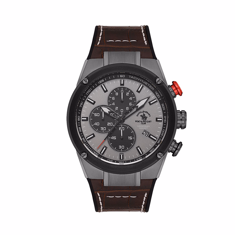 Santa Barbara Polo Prive - Ceas Barbatesc Quartz Maro SB.3.10001-4