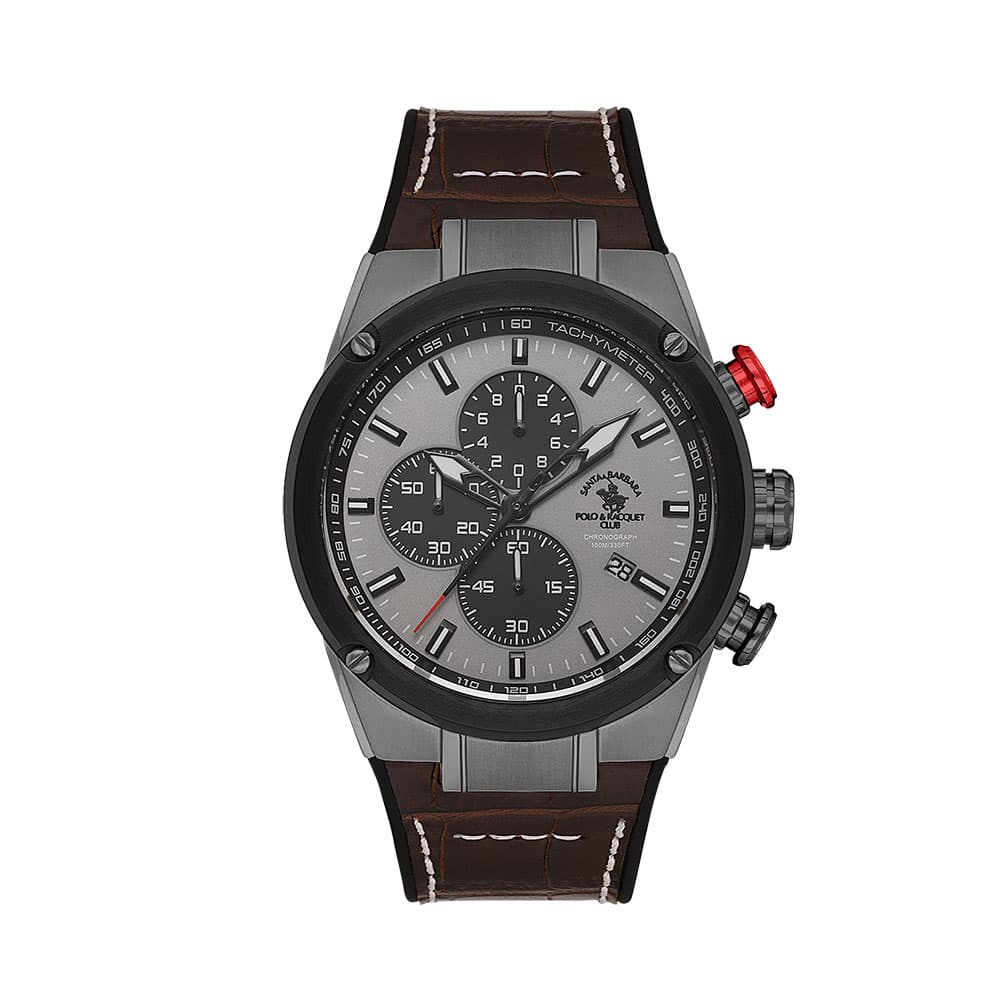 Santa Barbara Polo Prive - Ceas Barbatesc Quartz Maro SB.3.10001-4