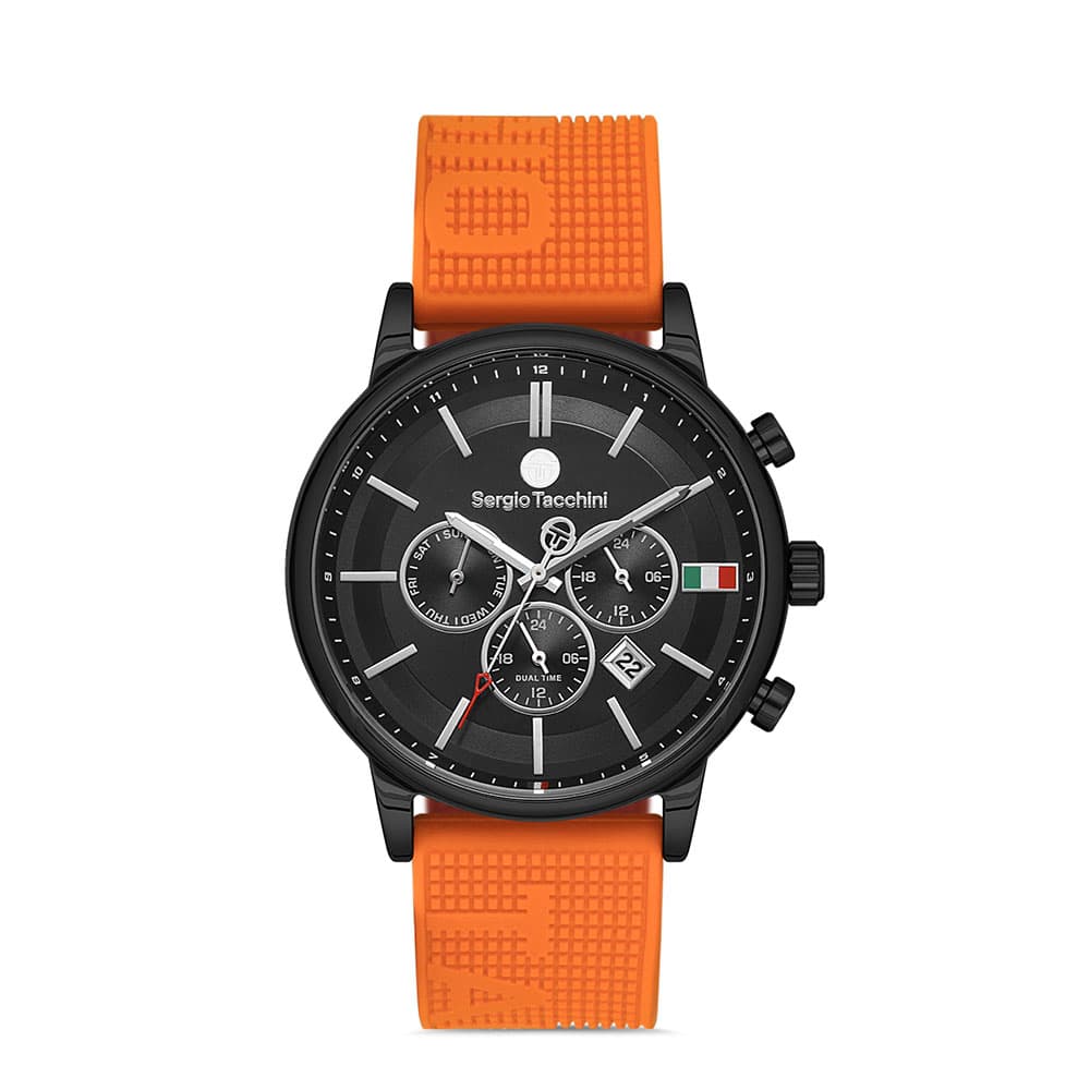 Sergio Tacchini Streamline - Ceas Barbatesc Quartz Portocaliu ST.1.10257.5
