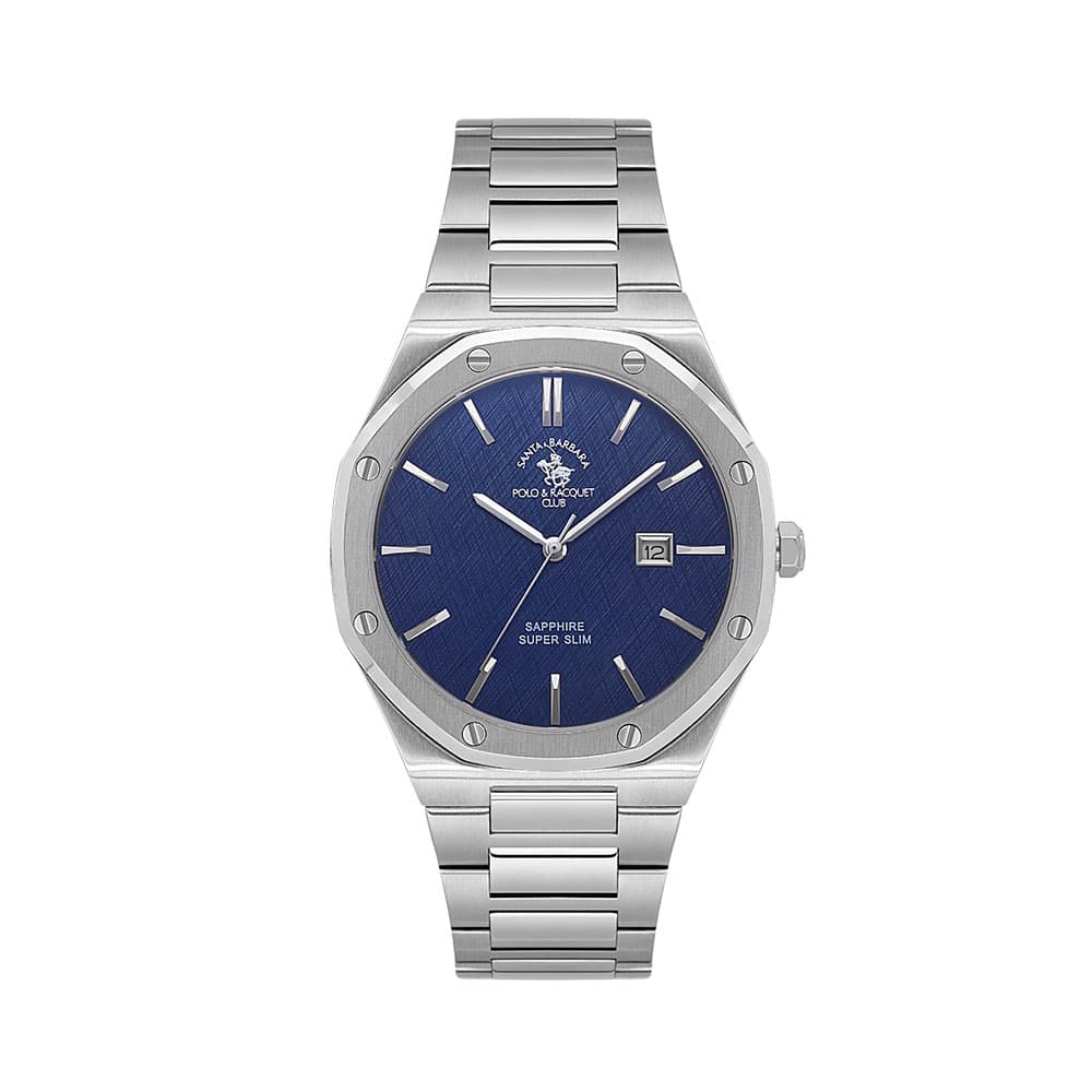 Santa Barbara Polo Noble - Ceas Barbatesc Quartz Argintiu SB.1.10673.3