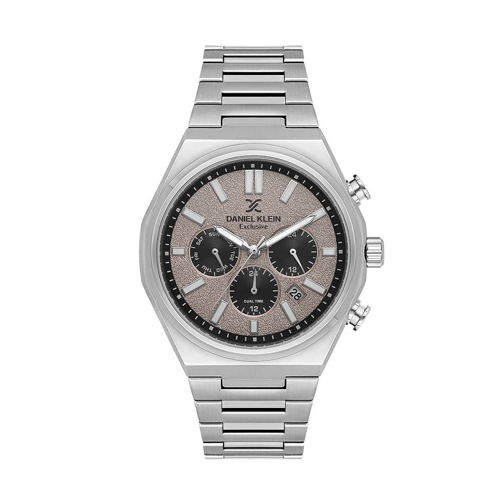 Daniel Klein Exclusive - Ceas Barbatesc Quartz Argintiu DK.1.14236-6