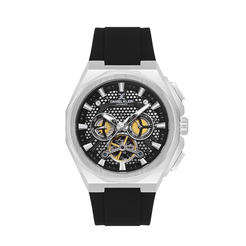 Daniel Klein Skeleton - Ceas Barbatesc Automatic Negru DK.1.13858.2