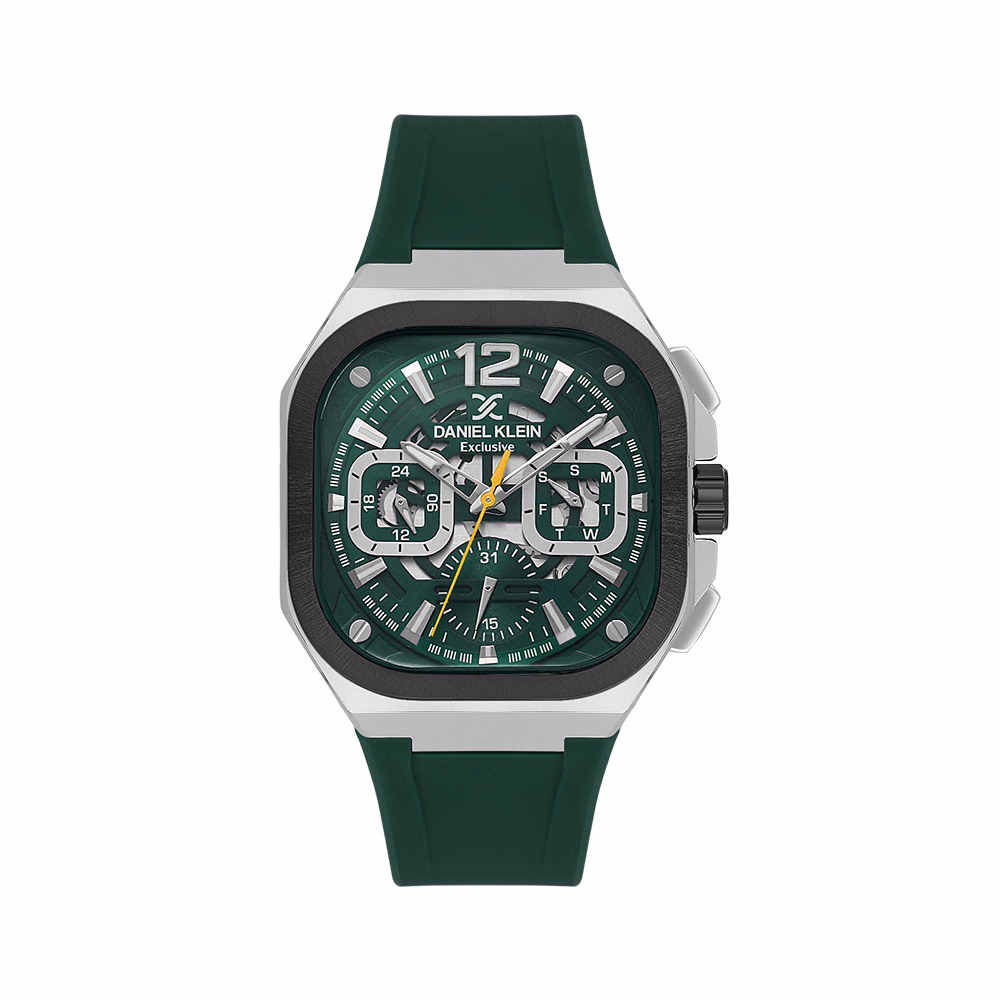 Daniel Klein Exclusive - Ceas Barbatesc Quartz Verde DK.1.14008.5