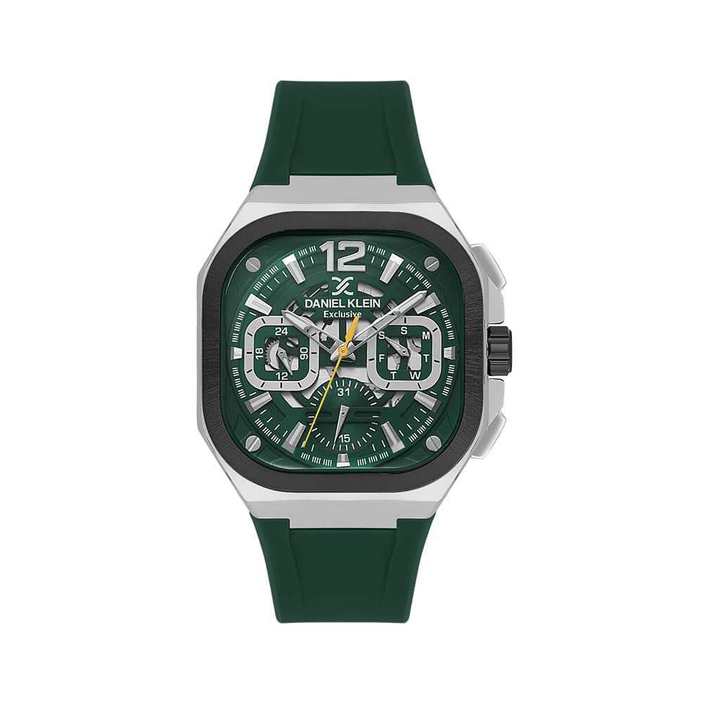 Daniel Klein Exclusive - Ceas Barbatesc Quartz Verde DK.1.14008.5