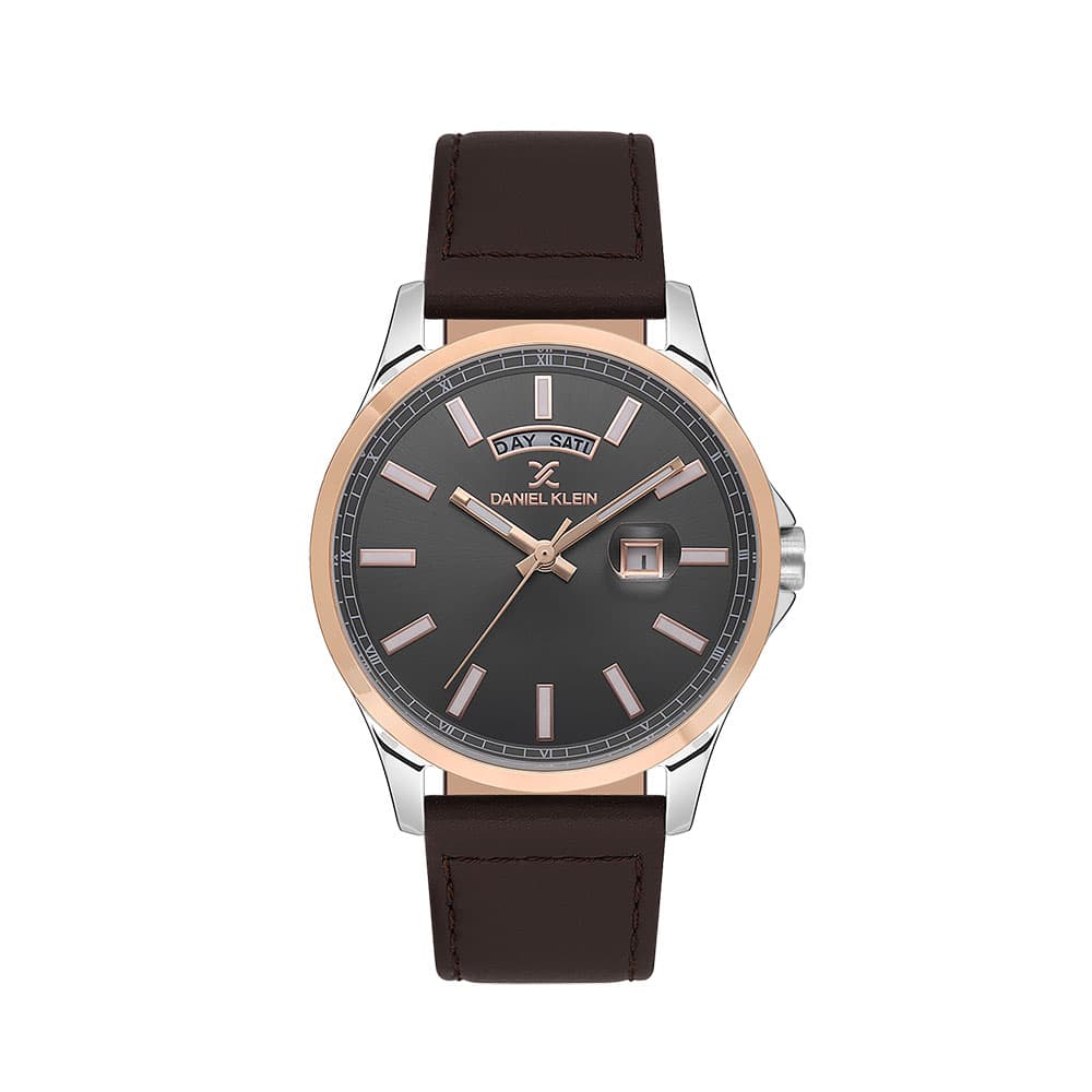 Daniel Klein Premium - Ceas Barbatesc Quartz Cafeniu DK.1.13659.3