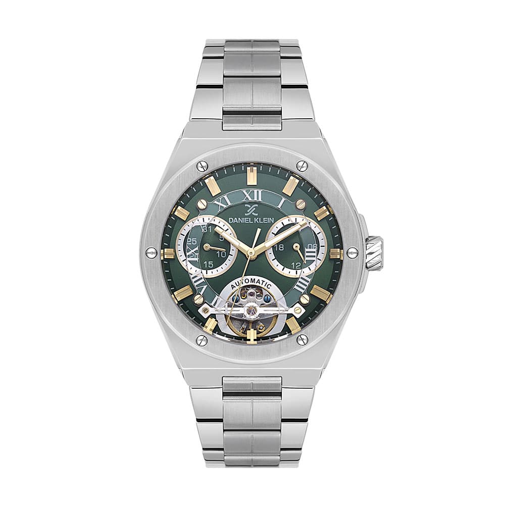 Daniel Klein Skeleton - Ceas Barbatesc Automatic Argintiu DK.1.14280-4