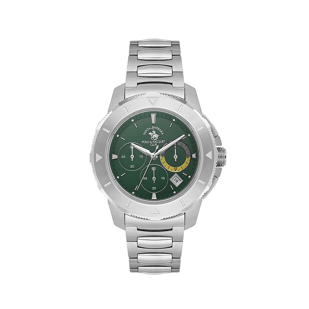 Santa Barbara Polo Legend - Ceas Barbatesc Quartz Argintiu SB.1.10561.4