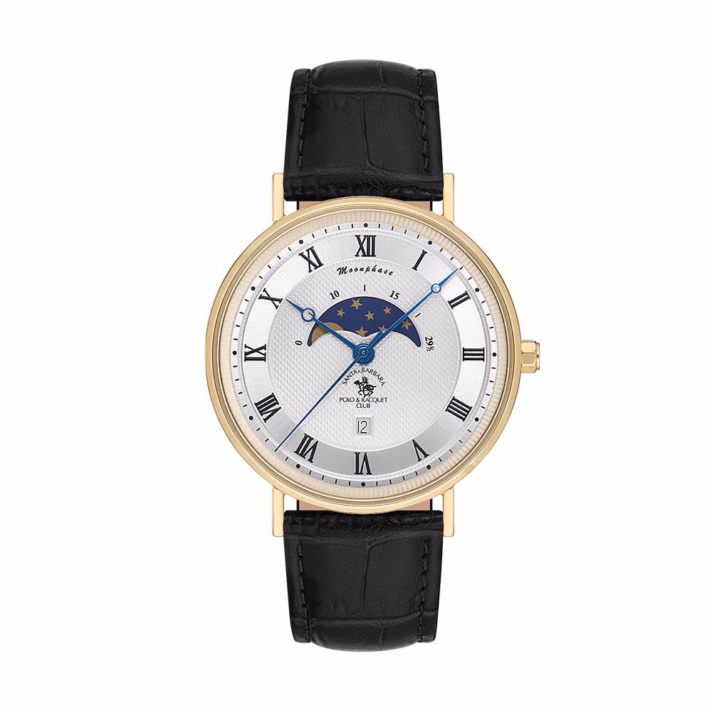Santa Barbara Polo Noble - Ceas Barbatesc Quartz Negru SB.4.10014.4