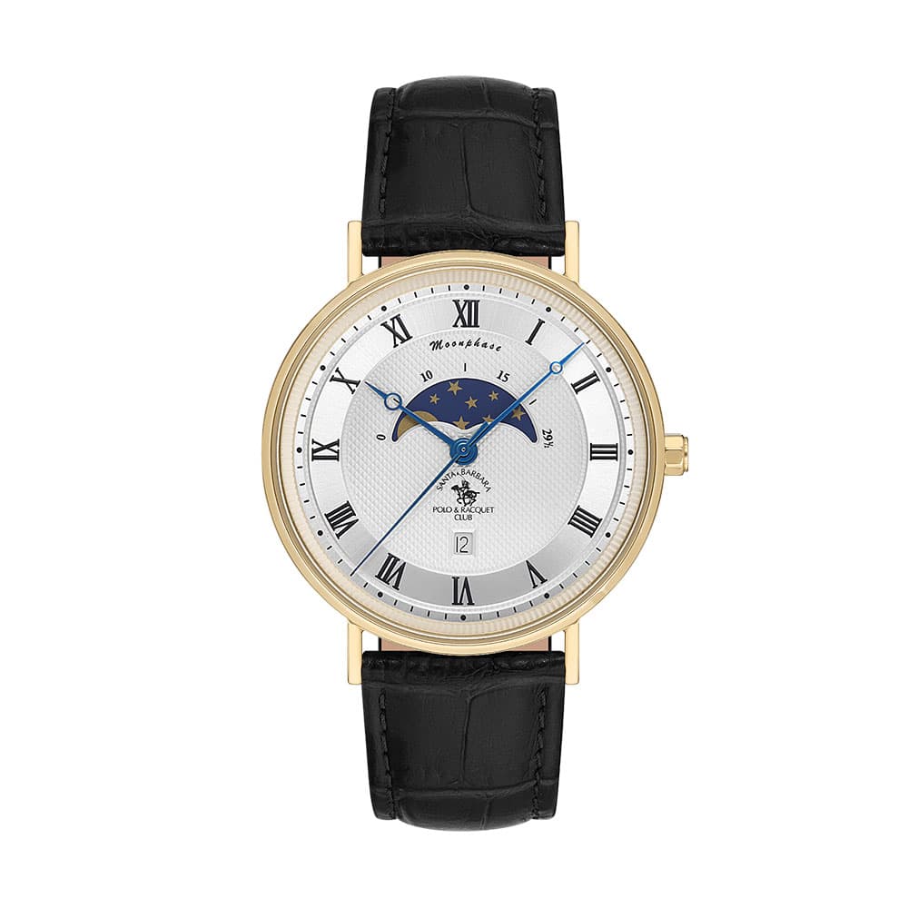 Santa Barbara Polo Noble - Ceas Barbatesc Quartz Negru SB.4.10014.4