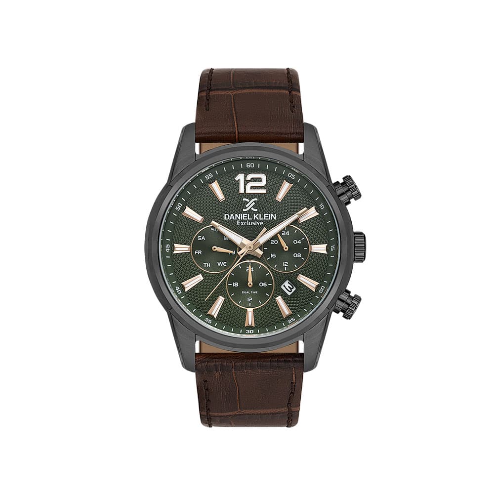 Daniel Klein Exclusive - Ceas Barbatesc Quartz Cafeniu DK.1.14063.5