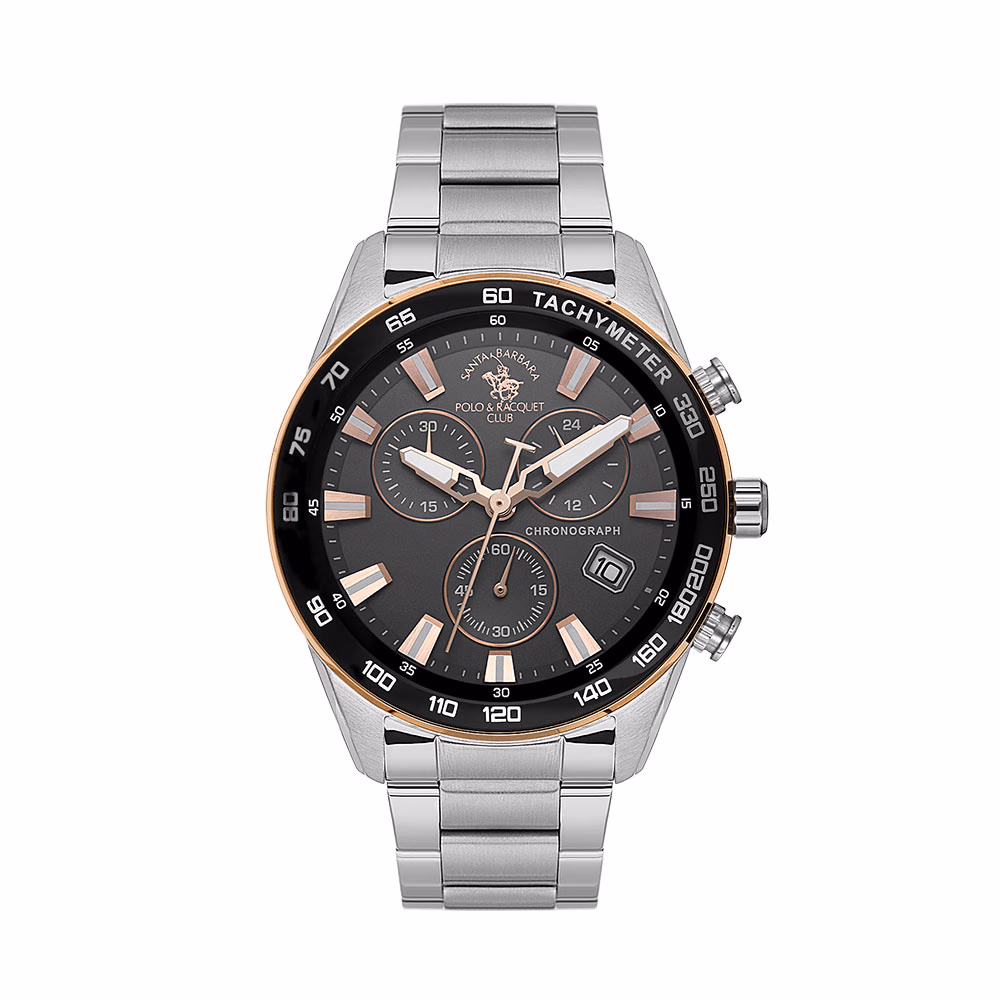 Santa Barbara Polo Legend - Ceas Barbatesc Quartz Argintiu SB.1.10430-4